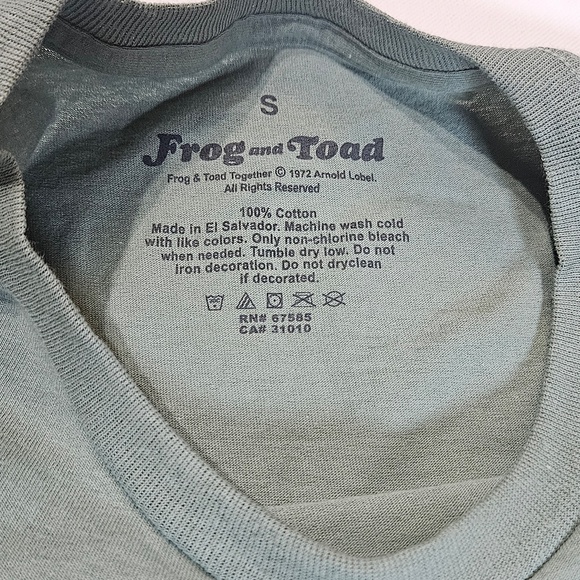 Frog & Toad Kite T-Shirt Mens Small Mint Green Graphic Tee Retro Book Cartoon - Picture 4 of 6